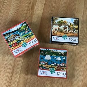 Charles Wysocki 1000 piece puzzle set of 3